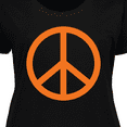thumbnail image 4 of Inktastic Funky Orange Peace Sign Women's Plus Size T-Shirt, 4 of 5