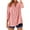Red, variant on Wlynlyn Blouses for Women Striped Button down Shirts Dressy Casual V Neck Casual Loose Fitted Tunic Tops