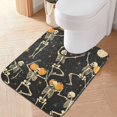 thumbnail image 2 of Yayeee Bath Rugs for Bathroom Floor Set of 2 Non Slip Fluffy Soft Absorbent Mat, Halloween Dancing, 2 of 7