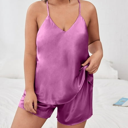 

ZHIYU Nightgown For Women Lingerie Satin Lingerie Nightie Slips Sleep Sets Slips Sleepwear Pajama Sets
