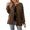 Brown, variant on Women's Casual Loose Long Sleeve Solid Color Drawstring Belted Knit Cardigan Sweater Comfortable Stylish Outerwear