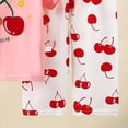 thumbnail image 5 of HAOTAGS Girls Short Sleeve T-Shirt and Pants Sets,Cute Prints Cotton Soft Breathanle Casual Home Outfits 2-Piece Multicolor 12-18 Months, 5 of 5