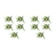thumbnail image 1 of Ounissouiy Arreglo floral artificial realista de 5 piezas Durabilidad duradera blanco 2Conjunto, 1 of 6