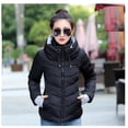 thumbnail image 1 of Chamarra De Mujer Invierno Con Capucha Acolchada Impermeable-Negro-M Dara Baby Meimei Dam0019_1, 1 of 3