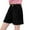 Black, variant on WRTFVZA Jean Shorts Kids Size 10-11 Years Girls Shorts Kids Summer Elastic Waist Wide Leg Casual Uniform Shorts with Pockets #Black