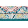 thumbnail image 2 of Saville Tapis de Zone Fiesta Bleu Vert 4 Pieds4"x6'2 Pouces, 2 of 4