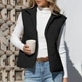thumbnail image 4 of CHUMUD Puffer Vest Women Fall Winter Coats 2025 Lightweight Stand Collar Vest Trendy Sleeveless Zip Up Quilted Jackets, 4 of 9
