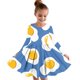 thumbnail image 1 of Odeerbi Niñas Vestido de Patinadora Dibujos Animados Vestidos de Princesa 4-14 Años Niños Graffiti Impreso Cuello Redondo Vestido de Manga Larga, 1 of 4