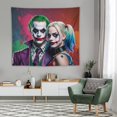 thumbnail image 4 of Film Harley Quinn Joker Tapestry Luxury Wall Hanging Tapestries Decoration For Living Room Bedroom Dormitory Mural Blanket Wall Art Tapestry, 4 of 8