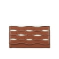 thumbnail image 2 of Free Assembly Women's Avery Cut Out Clutch Wallet, Cognac Brown and Cream, 2 of 4