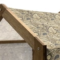 thumbnail image 4 of Earth Tones Pet House, Iranian Pattern Traditional Paisley Welsh Pears, Outdoor & Indoor Portable Dog Kennel with Pillow and Cover, 5 Sizes, Grey Yellow, by Ambesonne, 4 of 4