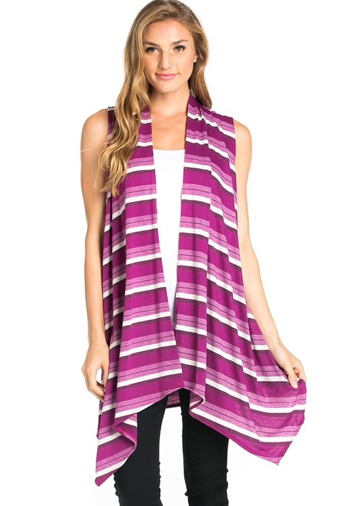 Azules Women's Sleeveless Duster Cardigan