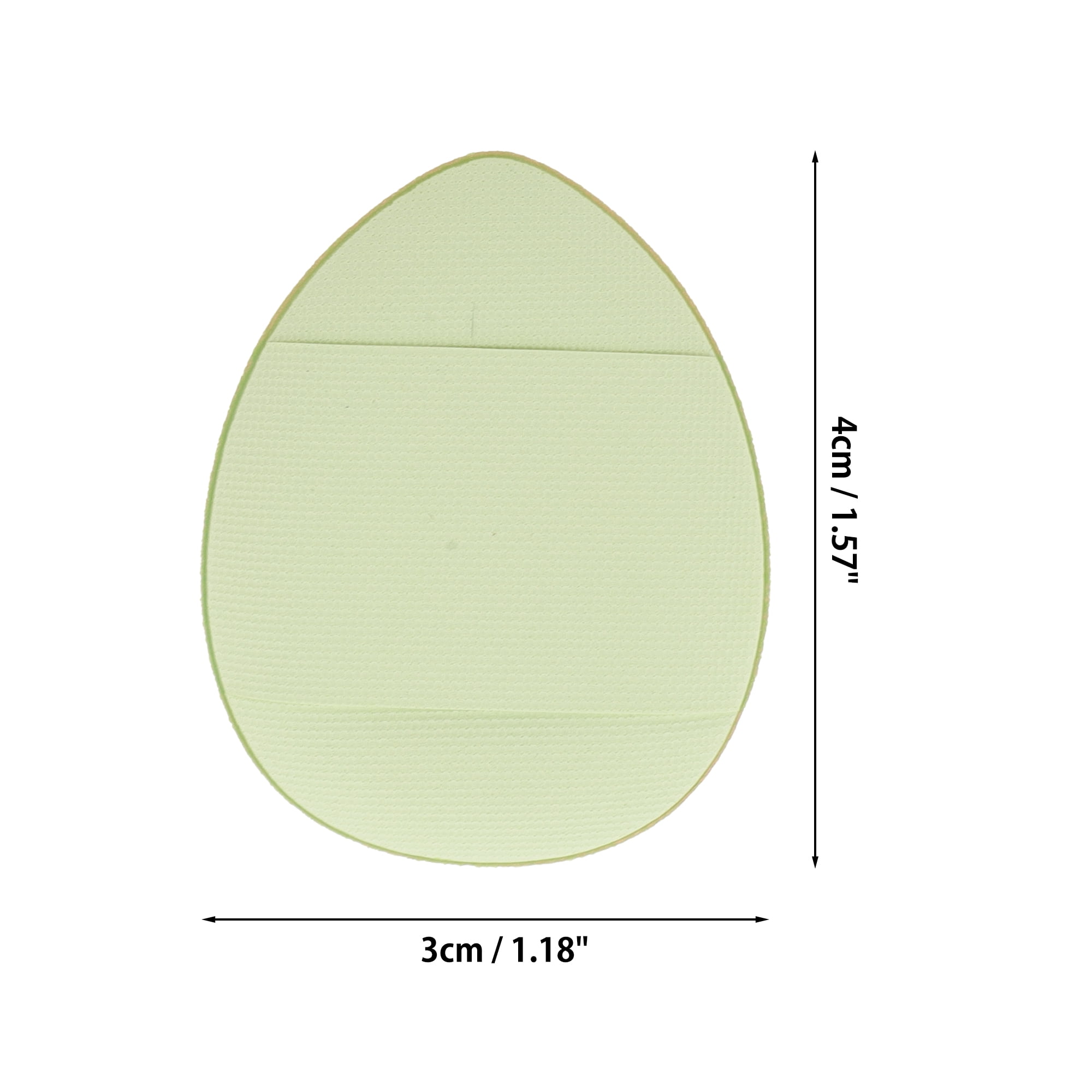 Unique Bargains 5Pcs Portable Mini Face Makeup Sponge for Bedrooms Travel Use Light Green