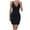 Black, variant on Women's Sleeveless V Neck Bodycon Dress Slim Tummy Control Short Dress Elegant Tight Stretchy for Party Evening Black