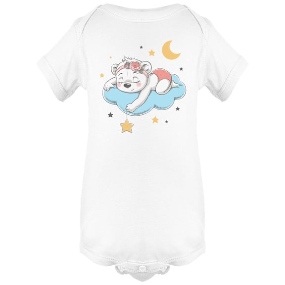 Bear Sleeping On Clouds Bodysuit Infant -Image by Shutterstock, Newborn