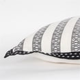 thumbnail image 4 of Rizzy Home Stripe 18" x 18" Poly Pillow with Textured Cotton Cover-Black/Ivory, 4 of 5