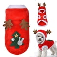 thumbnail image 1 of Sudadera con capucha para mascotas, suéter de Navidad, ropa para perros, cachorros, gatos, abrigo de invierno, ropa de Navidad, 1 of 7