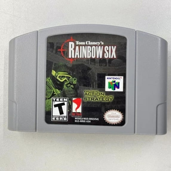 Tom Clancy's Rainbow Six N64 Game,US Version