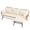 1PCS, variant on RADIATA 5 Pieces Beige Boho Outdoor Patio Furniture Sets with Double Egg Chair, Conversation Sectional Sofa Set with Side Table for Backyard