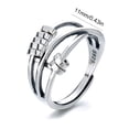 thumbnail image 4 of Guardurnaity Anillo de ansiedad para aliviar el desgaste ajustable, anillos abiertos, accesorios giratorios en con personalidad, Ropa, zapatos y accesorios Miscelánea, 4 of 6