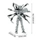 thumbnail image 2 of T13 Action Figure Robot, Titan 13 Action Figure,Stikbot Toy with Weapon Accessories, The Toys That Children Hope To Have (White), 2 of 2