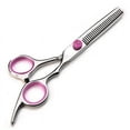 thumbnail image 2 of 1pcs straight snips  Professional  4cr 6 inch Black cut hair scissors haircut sissors thinning barber hair cutting shears hairdresser scissors, 2 of 5