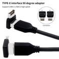 thumbnail image 1 of Motherboard Adapter High Strength Stable Transmission Plug Play USB3.1 Type-E 90 Degree Connector for Computer, 1 of 8