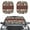 American Tribal Cow Print, variant on Kuiaobaty American Tribal Cow Print Foldable Car Windshield Sunshade 2 Pack Auto Front Window Sunshade Sun Shield Protector Automotive Accessories for Mini SUVs Small Sedans
