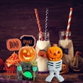 thumbnail image 5 of 1PC Halloween Miniature Pumpkin Figurines Mini Resin Pumpkin Ghost Ornaments Fairy Lighted Halloween Garden Adornments Pumpkin Doll with LED Lights for Outdoor Home Garden Decoration, 5 of 5