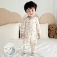 thumbnail image 2 of 1-6Y Baby Clothes Unisex Homewear Sets Boy Infant Pajamas Cartoon Print Long Sleeved Top and Pants 2Pcs Girls Toddler Long Johns, 2 of 6