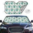thumbnail image 2 of Uemuo Hello Summer Pattern Accordion Car Windshield Sun Shade, Foldable Reflective Sun Visor for Car, Reflector Windshield Sunshade-Small, 2 of 7