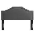 thumbnail image 4 of Modway Lucia King/California King Performance Velvet Headboard in Charcoal, 4 of 5