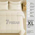 thumbnail image 2 of TESSO HOME Set de Edredón Acolchado Tipo Duvet con Fundas de Almohada y Juego de Sábanas con Fundas Ideal para Cualquier Temporada 7 Piezas, 2 of 5