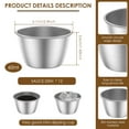 thumbnail image 6 of 12 Pcs Sauce Cups Sturdy Stainless Steel Dipping Sauce Cups Heat Resistant Condiment Cups Practical Dipping Cups for Home Kitchen Party Restaurant, 6 of 10