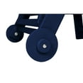 thumbnail image 4 of 5 Patio Lounge Chair In Navy Blue With Cup Holder, Wheels For Pool, Deck, Outdoor Outdoor, 5 Positions, Poolside, 4 of 6