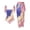 Z1 Purple, variant on Erwazi High Cut One Piece Swimsuits for Women 2 Piece Tie Side Swim Warp Skirt Beach Trendy Bathing Suit Set