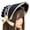 Black, variant on Elegant Lace Trim Hat Costume Headwear Victorian Bonnet Hat for Women