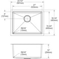 thumbnail image 2 of SS 23.5x18.2x10 Single Under MT Sink Kit, 2 of 7