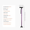 thumbnail image 6 of KFFKFF Walking Cane for Men and Women, Collapsible Mobility Rod with Eight-Stage Height Modification, Quadruple-Hinged Foundation, Compact & Transportable Assistance Device, 250LBS Capacity, 6 of 9