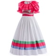 thumbnail image 5 of Monster Cheerleader Cosplay Dress Halloween Puff Sleeves Pink Fancy-Dress, 5 of 8