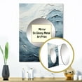 thumbnail image 3 of Designart "Simplistic Black and Blue Wave Design II" Coastal Mirror Wall Decor - Coastal Blue Coastal Large Mirror For Wall Art Decor - 32" x 24" Inch, 3 of 5