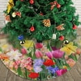 thumbnail image 4 of Spring Flowers Summer Christmas Tree Skirts 36", Xmas Tree Cloth Mats Trees Skirts for Decor Gift, Home Decoration, 4 of 6