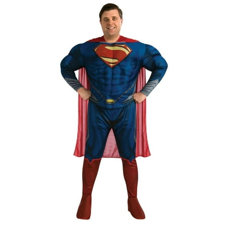 Superman Man Of Steel Deluxe Muscle Chest Costume Adult Plus Plus 46-52