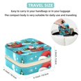 thumbnail image 5 of Christmas Sleigh Travel Portable Square Jewelry Box for Rings Earrings Necklaces Bracelets Girls Women Display Case Holder Organizer Stand Storage Box, 5 of 6