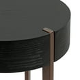 thumbnail image 4 of Kate and Laurel Rovin Modern Round Drink Table, 9 x 9 x 22, Black and Bronze, Wooden Living Room Accent Table for Small Spaces and Bedroom Home Decor, 4 of 8