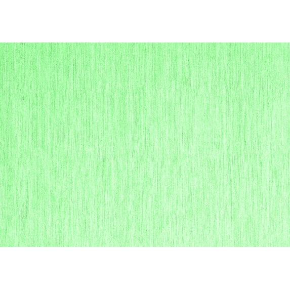 Ahgly Company Machine Washable Indoor Rectangle Solid Emerald Green Modern Area Rugs, 8' x 10'