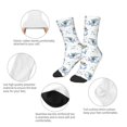 thumbnail image 3 of Fuzoiu Cute Shark Print Kids Socks For Boys Girls,Grip Crew Socks with Non Slip,Lightweight Stretch Crew Socks,Toddlers Crew Boot Socks, 3 of 5