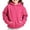 Hot Pink, variant on Enjoytime Kids Clothes Girls Solid Color Pullover Hoodie Fall Winter Warm Casual Long Sleeve Sweatshirt