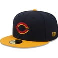 thumbnail image 3 of Men's New Era Navy/Gold Cincinnati Reds Primary Logo 59FIFTY Fitted Hat, 3 of 6