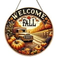 thumbnail image 2 of Lssam Welcome Door Sign Thanksgiving Sign Fall Door Decor for Front Door Rustic Farmhouse Wooden Hanging Porch Decor Autumn Harvest Welcome Home Thanksgiving Decoration, 2 of 8